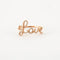Bague 52 Bague LOVE en Or rose & diamants 58 Facettes