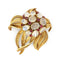 Broche Broche - Or jaune, Rubis, Pierres de Lune 58 Facettes 250199R