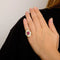 Bague 45 Bague - Rubis cabochon en or jaune 18k et diamants 58 Facettes ALGU21
