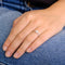 Bague 53 Bague Or blanc Diamants 58 Facettes
