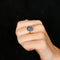 Bague 52 Bague Saphir de Ceylan cabochon 58 Facettes FM112