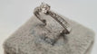 Bague 54 Bague en Or blanc diamants naturels 58 Facettes