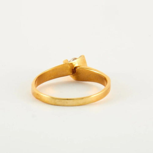 Bague 67 Bague Or jaune diamants 58 Facettes