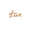 Bague 52 Bague LOVE en Or rose & diamants 58 Facettes