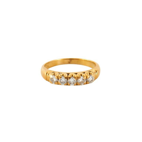 Bague 49 Bague en or jaune & diamants 58 Facettes
