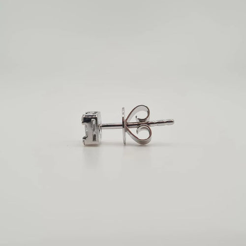 Boucles d'oreilles Boucles d’oreilles or blanc serties de diamants baguettes 58 Facettes