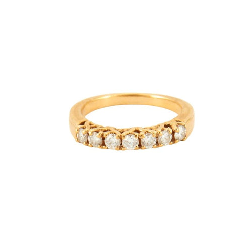 Bague 52 Bague Or jaune Diamants 58 Facettes
