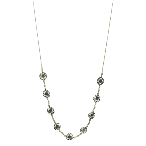 Collier Collier à motifs circulaires ajourés en or jaune 18 carats 2,31 g 58 Facettes 250275