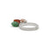 Bague 57 Bague quartz agate aventurine 58 Facettes 230244R