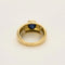 Bague 55 Bague jonc en or jaune, saphir et diamants 58 Facettes COG04412