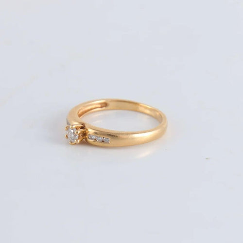 Bague 53 Bague Solitaire 7 diamants 58 Facettes FM105