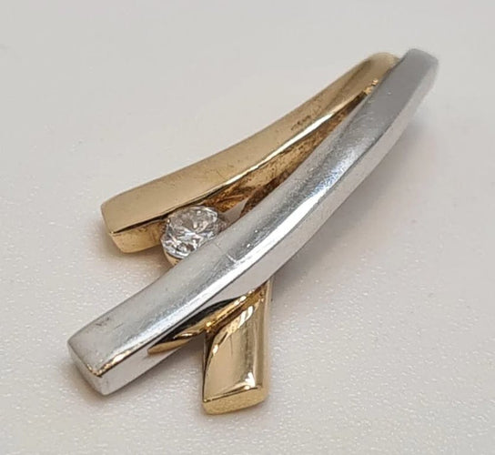 Pendentif Pendentif 2 Ors diamants naturels 58 Facettes