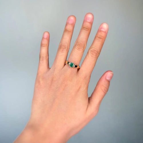 Bague 54 Bague - Or & Emeraude 58 Facettes 250457R