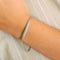 Bracelet Bracelet or blanc oxydes de zirconium 58 Facettes