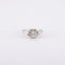 Bague 46 / Blanc/Gris / Or 750 Bague Solitaire Diamant 0.45 carat 58 Facettes 180182R