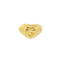 Bague 50 Bague cœur en or jaune 18 carats et citrine 58 Facettes 33706