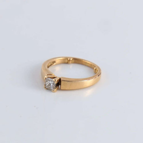 Bague 47 Bague Solitaire Diamant princesse 58 Facettes FM89