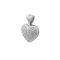Pendentif Pendentif cœurs en or blanc 18 carats et diamants 58 Facettes 33375