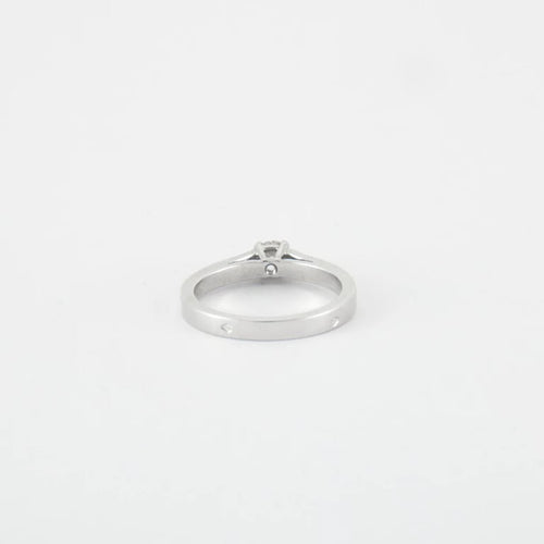 Bague 52 Bague solitaire Or blanc Diamants 0.50ct 58 Facettes