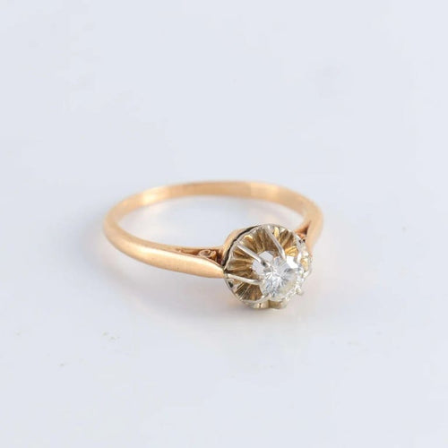 Bague 59 Bague Solitaire Diamant 0.40ct 58 Facettes FM88