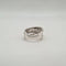 Bague 54 Bague or blanc 18 carats sertie de diamants 58 Facettes
