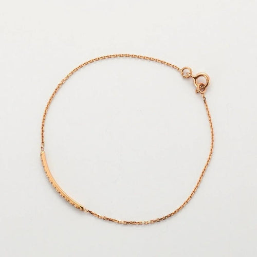 Bracelet Bracelet Or barrette de Diamants 58 Facettes