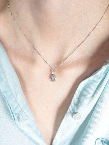 Pendentif Pendentif goutte pavé en or 750/1000 et diamants 58 Facettes 442 50132