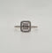 Bague 53 Bague or blanc sertie de diamants baguettes 58 Facettes