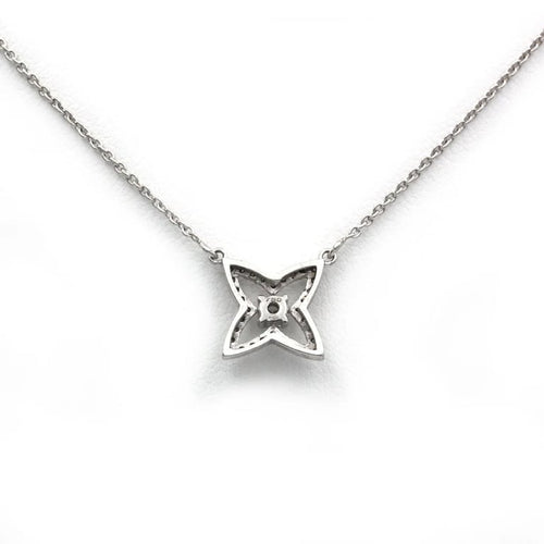 Collier Collier Pendentif - Or blanc & Diamants 58 Facettes 250132R