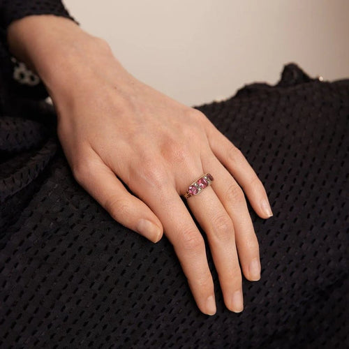 Bague 52 Bague Or jaune, Rubis 58 Facettes