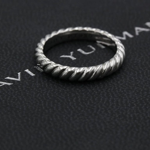 Bague 49 DAVID YURMAN - Bague Cable platine 58 Facettes 240321R