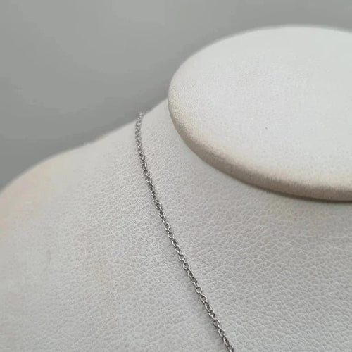 Collier Collier poire or blanc 18 carats serti de diamants naturels 58 Facettes