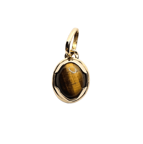 Pendentif Pendentif œil de tigre en or rose 18 carats 58 Facettes 691