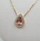 Collier Collier or jaune serti d'une tourmaline et de diamants 58 Facettes