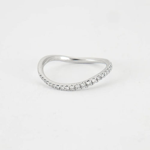 Bague 52 Bague Or blanc Diamants 58 Facettes