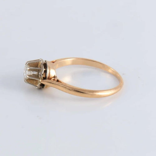 Bague 59 Bague Solitaire Diamant 0.40ct 58 Facettes FM88