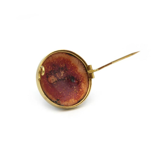 Broche Broche - Or jaune & Email Limoges 58 Facettes 250276R