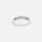 Bague 53 Demi-alliance - Bague sertie rail en or gris et diamants 58 Facettes LJ24