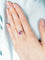 Bague 53 Bague marguerite en or blanc et rubis entouré de diamants 58 Facettes 410 50000