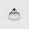 Bague 52 Bague en Or blanc 18k Saphir 58 Facettes DIE1709