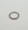 Bague 48 Alliance tour complet or blanc 18 carats sertie de diamants naturels 58 Facettes