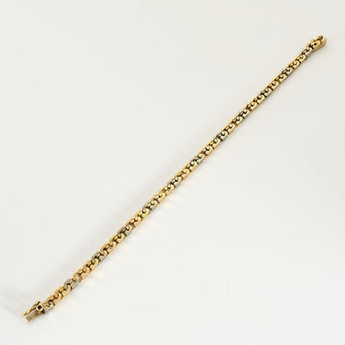Bracelet Bracelet gourmette trois ors 58 Facettes TOU1817