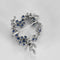 Broche Jocobi - Broche cœur stylisé sertie en or blanc 18k, diamants et saphirs 58 Facettes LJ 22-103