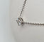 Collier Collier or blanc serti d'un diamants 58 Facettes
