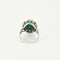 Bague 53.5 Bague or gris, émeraude et diamants 58 Facettes 58FC158
