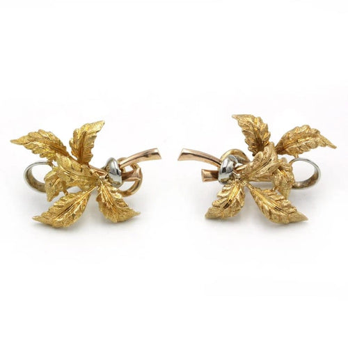Boucles d'oreilles Boucles d'oreilles Feuilles - Or 58 Facettes 250269R