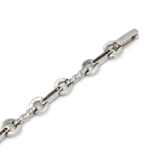 Bracelet Bracelet Torsadé - Or blanc & Diamants 58 Facettes 250473R