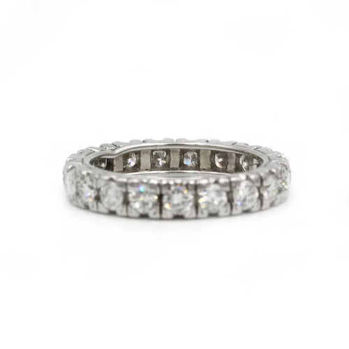 Bague 53 Alliance Américaine - Platine & Diamants 58 Facettes 250415R