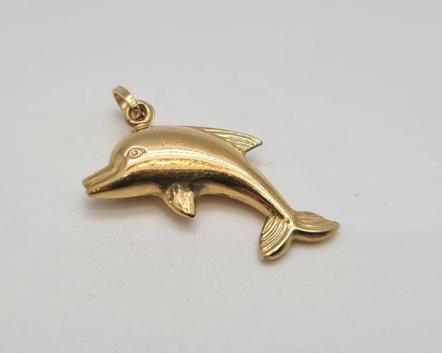 Pendentif Pendentif dauphin en Or jaune 58 Facettes
