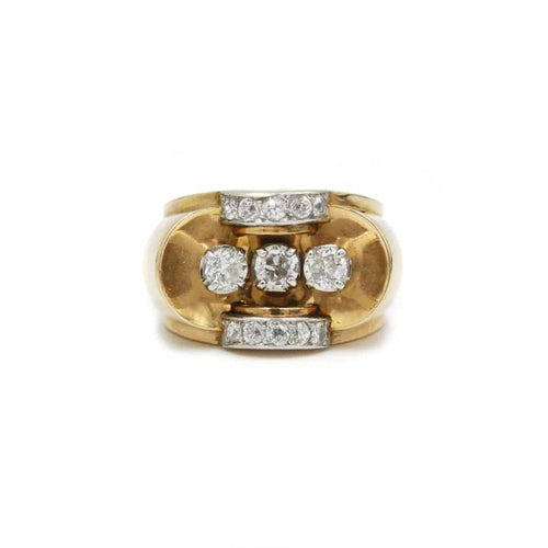 Bague 50 Bague Tank Or & Diamants 58 Facettes 220197R